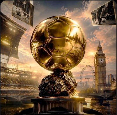 Collectible NFT — the golden ball of the 70th Ballon d'Or over London, LALIGA 70 anniversary series